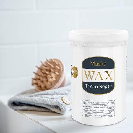 Regenerująca maska do włosów i skóry głowy przeciw wypadaniu WAX REPAIR 480 ml