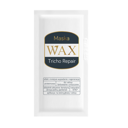 Regenerująca maska do włosów i skóry głowy przeciw wypadaniu WAX REPAIR 20ml