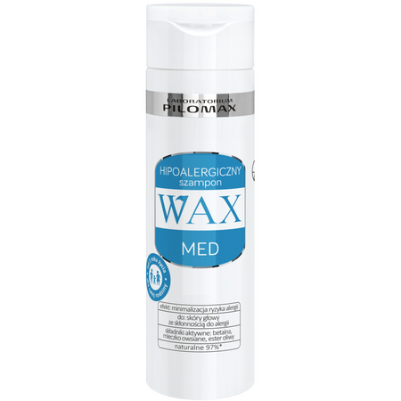 Hipoalergiczny szampon łagodzący podrażnienia WAX MED 200ml