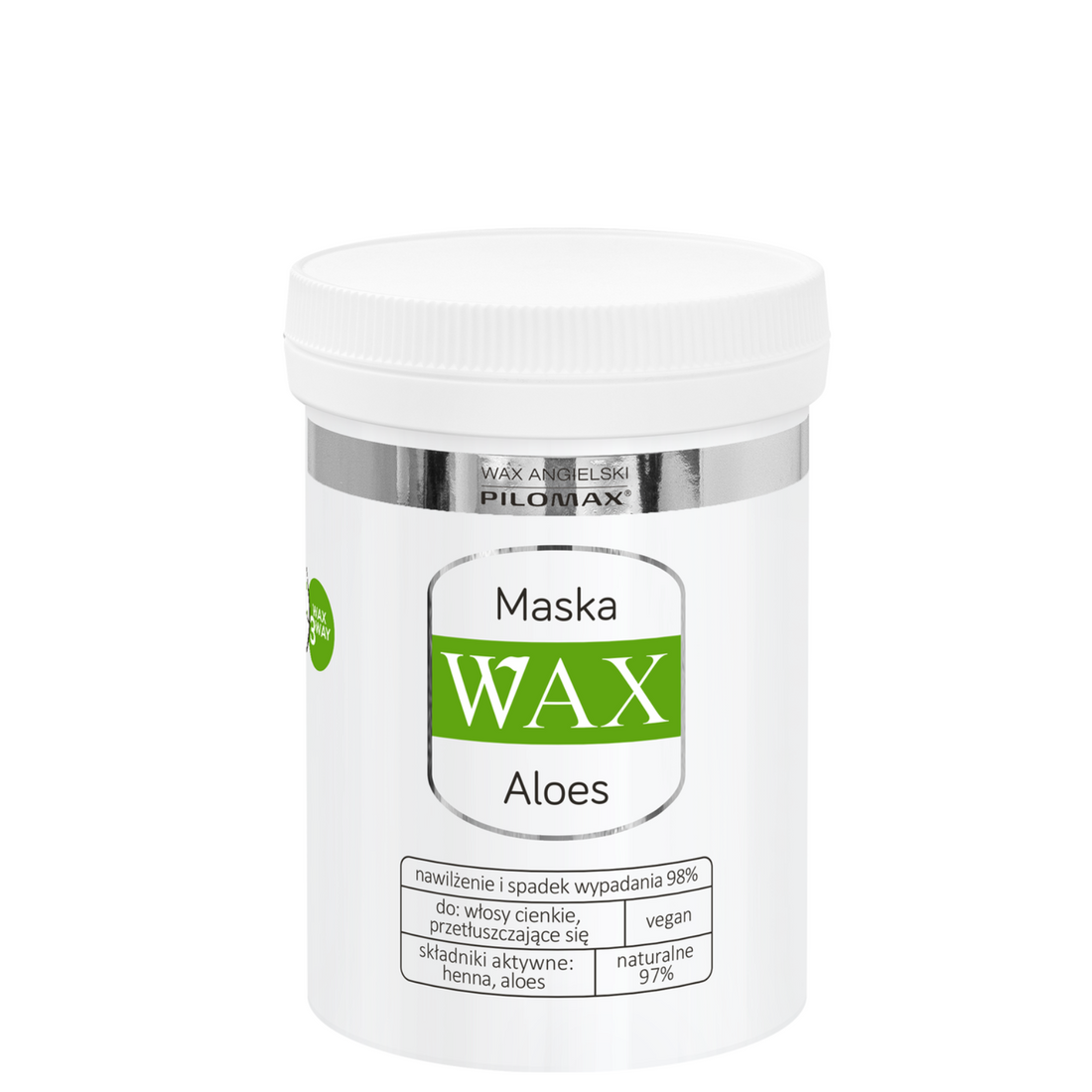 Maska nawilżająca do włosów cienkich lub przetłuszczających się WAX ALOES 240ml