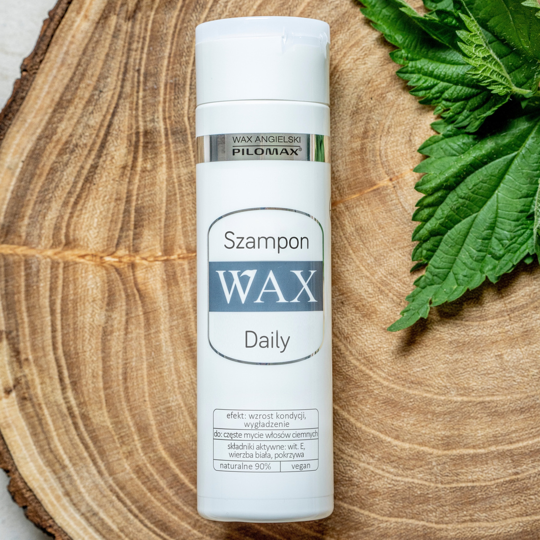 Szampon do włosów ciemnych z pokrzywą WAX DAILY 200ml